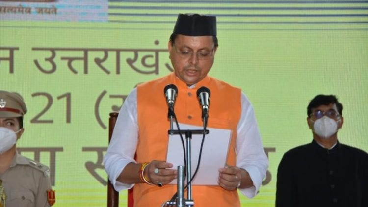 बड़ी खबर: पीएम की उपस्थिति में 23 मार्च को मुख्यमंत्री पुष्कर सिंह धामी लेंगे,शपथ।