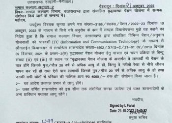 बिग ब्रेकिंग: वृद्धा पेंशन नियम में बड़ा संशोधन।देखे आदेश