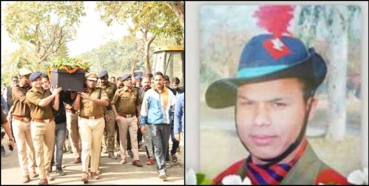 दुखद: ट्रक की चपेट में आए पुलिस कांस्टेबल लक्ष्मण बिष्ट की मौत।परिजनों में शोक की लहर