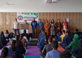 श्री गुरु राम राय विश्वविद्यालय में 18 नबम्बर को मनाया गया प्राकृतिक चिकित्सा दिवस आईएनओ एवं योग विभाग ने मिलकर आयोजित की कार्यशाला