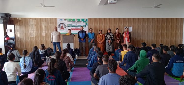 श्री गुरु राम राय विश्वविद्यालय में 18 नबम्बर को मनाया गया प्राकृतिक चिकित्सा दिवस आईएनओ एवं योग विभाग ने मिलकर आयोजित की कार्यशाला