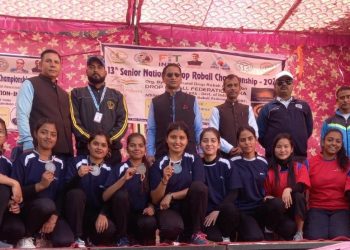 श्री गुरु राम राय विश्वविद्यालय की छात्राओं ने राष्ट्रीय ड्रॉप रो बॉल प्रतियोगिता में जीता कांस्य पदक