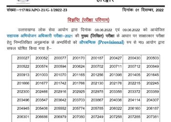 बड़ी खबर: UKPSC ने जारी किया सहायक अभियोजन अधिकारी की मुख्य परीक्षा का रिजल्ट