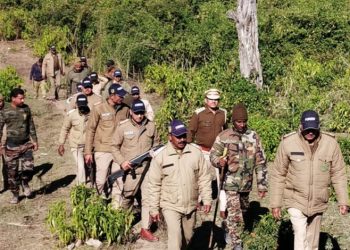 बड़ी खबर: राजाजी टाइगर रिजर्व की गोहरी रेंज में वन विभाग का फ्लैग मार्च। सभी वन कर्मियों की छुट्टियां निरस्त, जानिए क्यों!