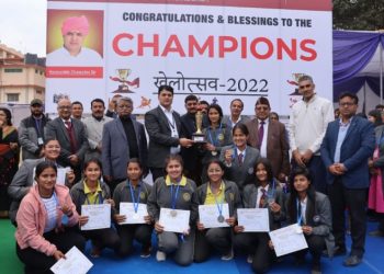 एसजीआरआर विश्वविद्यालय खेलोत्सव-2022 : 100 मीटर फर्राटा दौड में अभिनव कुमार और रिया नौटियाल ने जीता खिताब