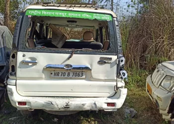 बड़ी खबर: बारात की गाड़ी पर चढ़ी कार 1 की मौत,31गंभीर रूप से घायल। युवक गिरफ्तार