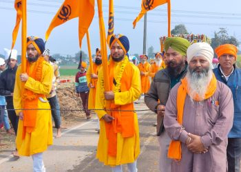 संत शिरोमणि भक्त रविदास के 246 वे प्रकाश पर्व के उपलक्ष में धूम धाम से निकाला गया नगर कीर्तन।