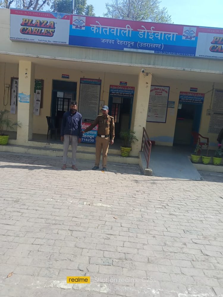 भानियावाला में एक दुकान से गैस सिलेंडर चुराने वाला आरोपी गिरफ्तार