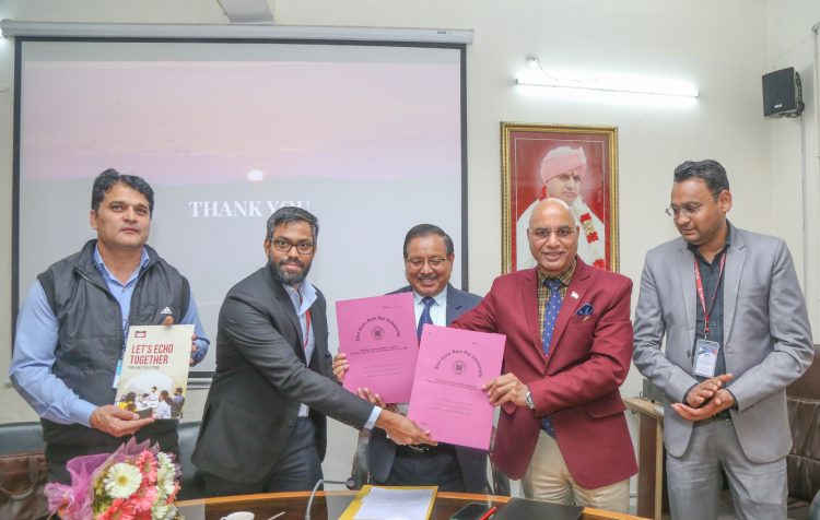 श्री गुरु राम राय यूनिवर्सिटी एवम् एको इण्डिया के बीच करार