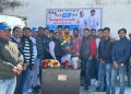 भारत जोड़ो यात्रा में प्रतिभाग कर डोईवाला आगमन पर कांग्रेस कार्यकर्ताओं ने किया मोहित उनियाल का स्वागत