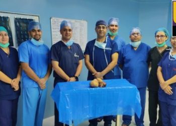 श्री महंत इन्दिरेश अस्पताल के कैंसर सर्जरी विभाग में 91 वर्षीय महिला के गले से डेढ़ किलो का ट्यूमर निकाला