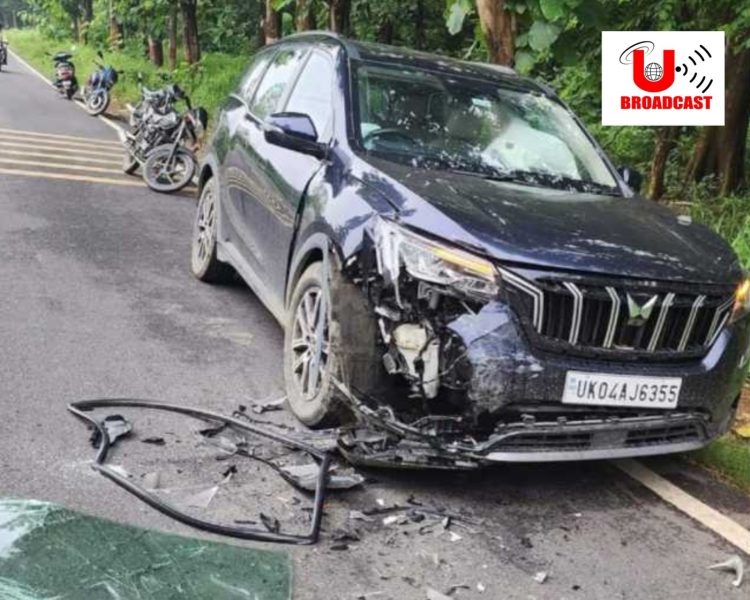 हादसा: कालाढूंगी विधायक एंव पूर्व कैबिनेट मंत्री बंशीधर भगत के बेटे की कार दुर्घटनाग्रस्त