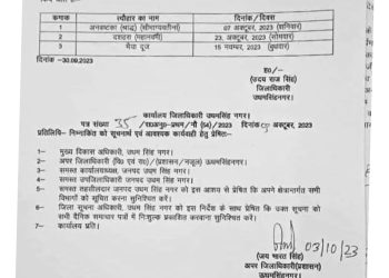 बिग अपडेट : प्रदेश में तीन स्थानीय अवकाश घोषित…..