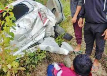 दुखद: अनियंत्रित होकर कार दुर्घटनाग्रस्त। दो की मौत,दो गंभीर रूप से घायल