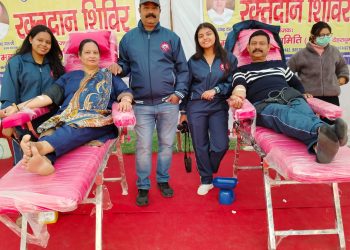 श्री दरबार साहिब परिसर में श्री महाकाल सेवा समिति ने आयोजित किया 16 वां रक्तदान शिविर