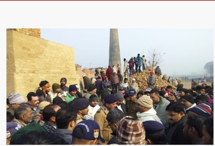 दर्दनाक हादसा : यहां पर ईंट भट्टे की दीवार गिरने से पांच मजदूरों की मौत