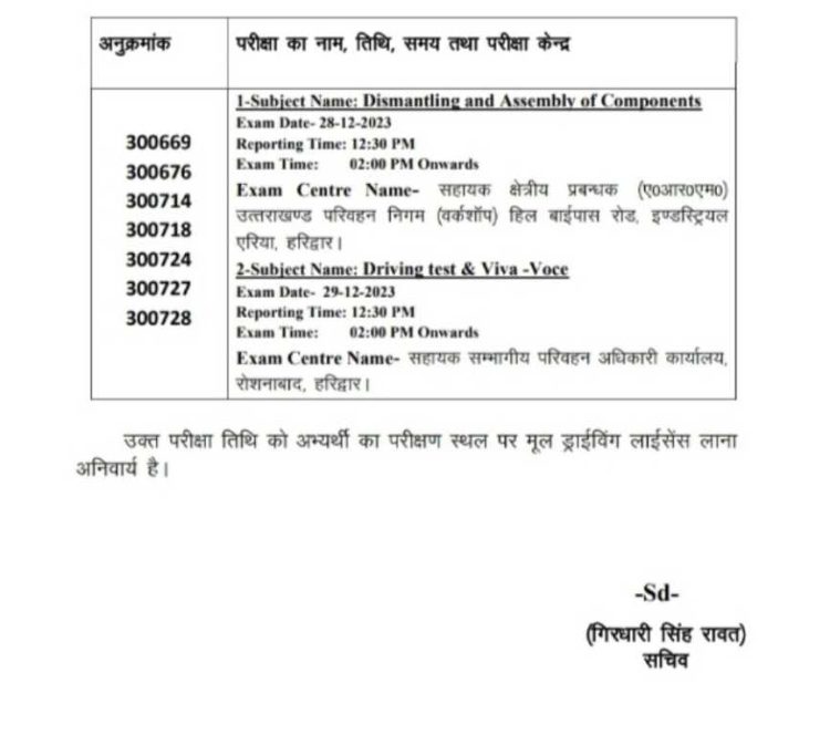 बिग ब्रेकिंग: UKPSC ने जारी की सम्भागीय निरीक्षक (प्राविधिक) परीक्षा की तारीख।जानिए कब होगी