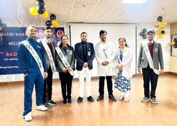 श्री गुरु राम राय विश्वविद्यालय में अलंकरण समारोह में छात्र परिषद ने ली शपथ