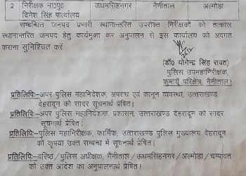 बड़ी खबर : पुलिस विभाग में बंपर तबादले