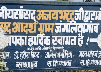 सांसद अजय भट्ट ने जंगलिया गांव को गोद तो लिया लेकिन दूध पिलाना भूले,आज भी मूलभूत सुविधाओं से जूझता गांव