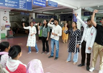 श्री महंत इन्दिरेश अस्पताल में रक्तदान  के प्रति जागरूकता की अलख जगाई