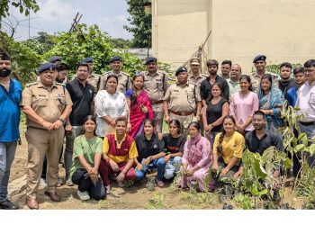 देवभूमि युवा संगठन ने पुलिस लाइन की बंजर भूमि को हरियाली में बदलने का लिया संकल्प!