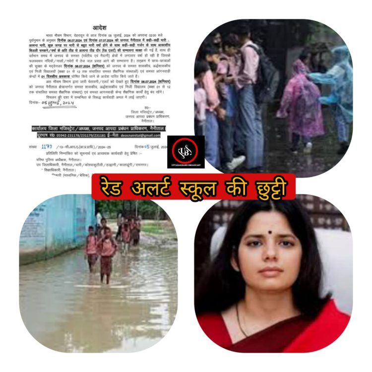 जनपद के अलग अलग इलाकों में आज लगातार बरस रहे मेघ,रेड अलर्ट के चलते कल रहेंगे स्कूल बंद