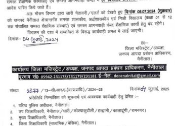 बिग  ब्रेकिंग: इस जिले में कल स्कूल रहेंगे बंद, आदेश जारी