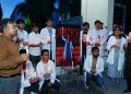 डाॅक्टर के साथ हुए दुष्कर्म और जघन्य हत्या के विरोध में श्री महंत इन्दिरेश अस्प्ताल में डाॅक्टरों ने काली पट्टी बांधकर जताया विरोध