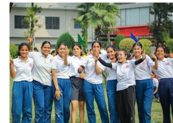 एसजीआरआरयू खेलोत्सव : आयुष और योग्यता ने सबसे लंबी छलांग लगाकर जीता फाइनल