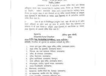 बिग ब्रेकिंग : सार्वजनिक अवकाश के आदेश में फिर संशोधन,1 नवंबर को भी अवकाश घोषित, आदेश जारी