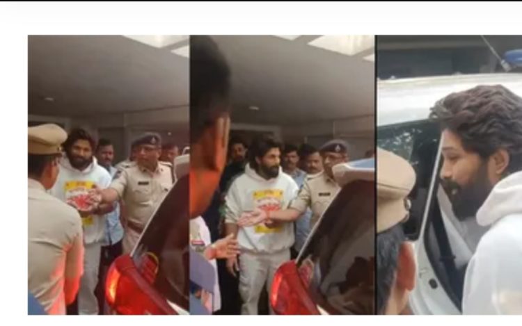 बड़ी खबर : तेलुगू अभिनेता अल्लू अर्जुन को पुलिस ने किया गिरफ्तार