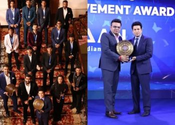 नमन अवार्ड मिलने पर लक्ष्य रायचंदानी को सीएयू के सचिव माहिम वर्मा ने दी बधाई