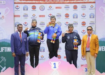 बिग ब्रेकिंग : 38वें राष्ट्रीय खेल में वेटलिफ्टिंग प्रतियोगिता: एथलीटों ने नए रिकॉर्ड बनाए और पदक जीते
