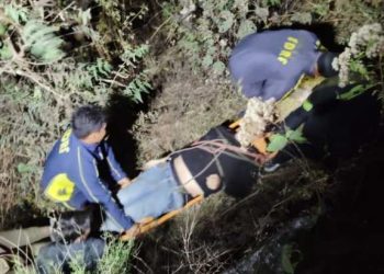 दुखद: नैनीताल नैना गांव के पास खाई में गिरी बाइक, SDRF ने घायल युवक को सुरक्षित रेस्क्यू किया