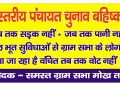 बड़ी खबर : सड़क और पानी की मांग पर अड़े ग्रामीण, त्रिस्तरीय पंचायती चुनाव के बहिष्कार का ऐलान