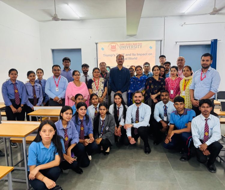 ट्रंप के आयात कर का वैश्विक अर्थव्यवस्था पर प्रभाव: एसजीआरआर विश्वविद्यालय में आयोजित हुआ विशेष व्याख्यान