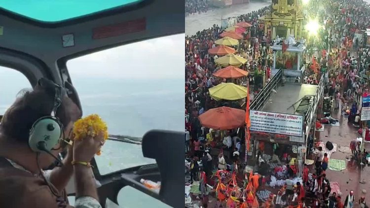 हरिद्वार में कांवड़ियों पर बरसी श्रद्धा की वर्षा, विधायक उमेश कुमार ने हेलीकॉप्टर से किया स्वागत