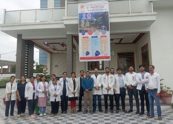 सहसपुर में आयोजित श्री महंत इन्दिरेश अस्पताल के निःशुल्क स्वास्थ्य शिविर में उमड़ा जनसैलाब