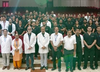 श्री महंत इन्दिरेश अस्पताल में सीपीआर व कार्डियक लाइफ सपोर्ट पर कार्यशाला आयोजित