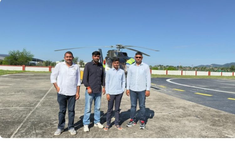 बारिश और बंद सड़कों के बावजूद हार नहीं मानी, राजस्थान के छात्र हेलीकॉप्टर से पहुंचे मुनस्यारी बीएड परीक्षा देने