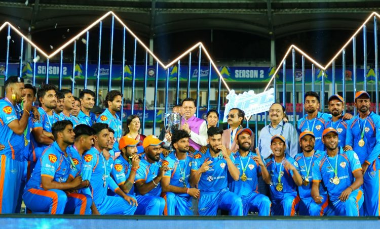 उत्तराखंड प्रीमियर लीग 2025 का भव्य समापन: सीएम धामी ने विजेता टीम को किया सम्मानित