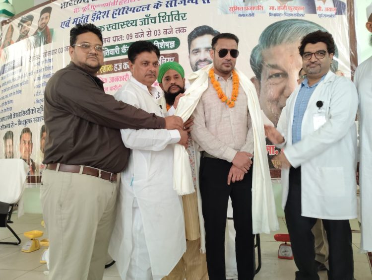 श्री महंत इन्दिरेश अस्पताल ने पिरान कलियर में लगाया विशाल निःशुल्क स्वास्थ्य शिविर