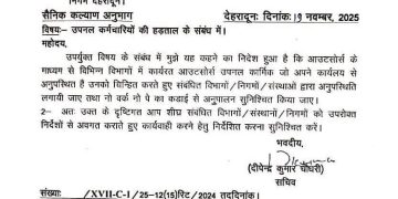 उत्तराखंड सरकार का बड़ा फैसला: उपनल कर्मचारियों की हड़ताल पर ‘No Work No Pay’ का सख्त आदेश
