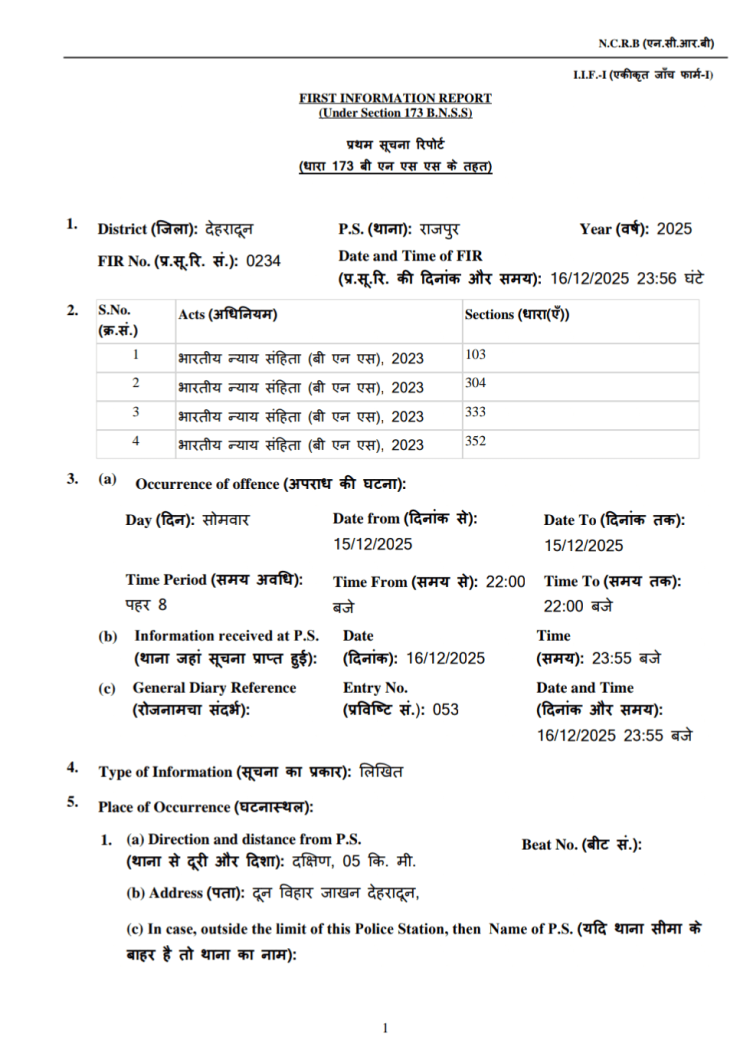 संदिग्ध परिस्थितियों में युवक की मौत, भाई की तहरीर पर पुलिस ने दर्ज किया मुकदमा