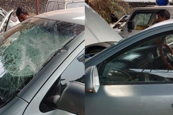 कार्यक्रम से लौट रहे भजन गायक पर हमला, बदमाशों ने कार को बनाया निशाना