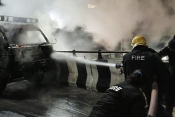 Big breaking : फ्लाईओवर पर खड़े ट्रक में लगी भीषण आग, मचा हड़कंप