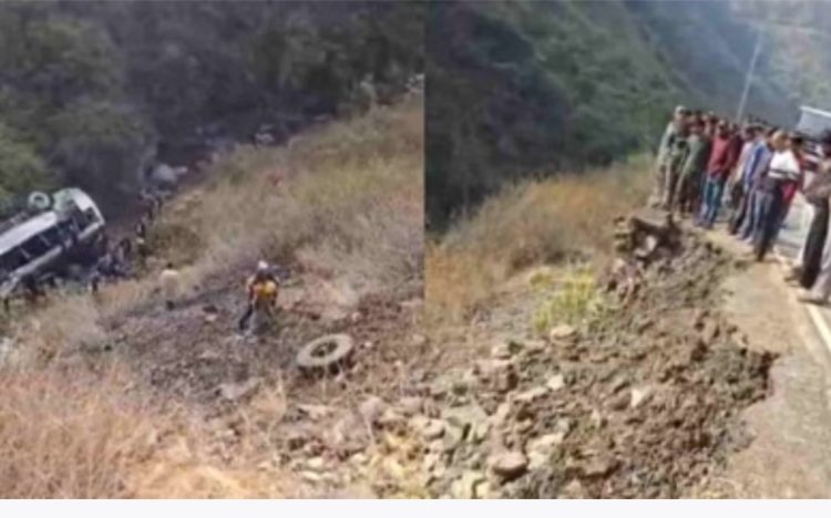 पहाड़ में फिर मातम: एचपी रोडवेज बस अनियंत्रित होकर खाई में गिरी, 4 की मौत, कई घायल