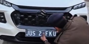 फेयरवेल पार्टी में नाबालिग की दबंगई, भ्रामक नंबर प्लेट वाले वाहन पर पुलिस की बड़ी कार्रवाई