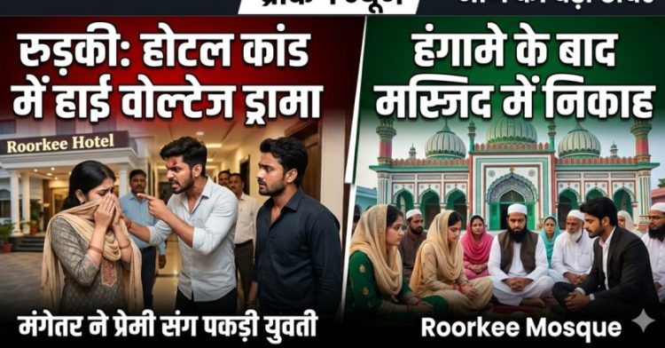 रुड़की होटल कांड: मंगेतर ने प्रेमी संग पकड़ी युवती, हंगामे के बाद मस्जिद में कराया गया निकाह